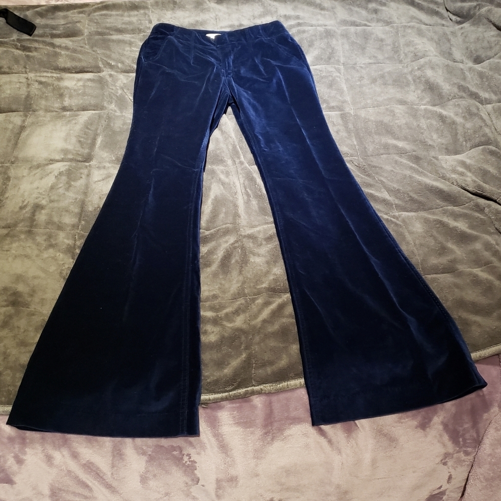 Free People Velvet Flare Pants
